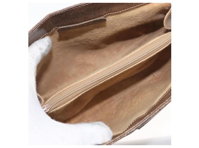 Borsa Sherry Line GG Supreme Web di GUCCI in PVC beige e oro 72 02 024 Auth 171796 D'oro - vista 16