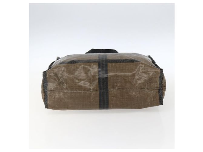 Borsa a mano FENDI Celeria in tela PVC marrone Auth kk636 - vista 5