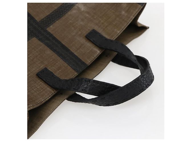 Borsa a mano FENDI Celeria in tela PVC marrone Auth kk636 - vista 7
