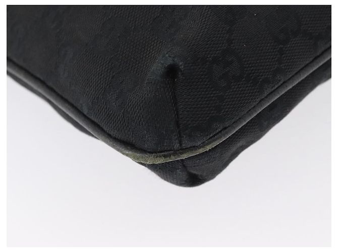 Borsa a Spalla GG Canvas Gucci Nera Argento 122793 Auth 172167 Nero - vista 10