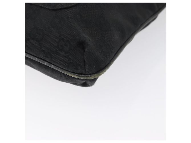 Borsa a Spalla GG Canvas Gucci Nera Argento 122793 Auth 172167 Nero - vista 11