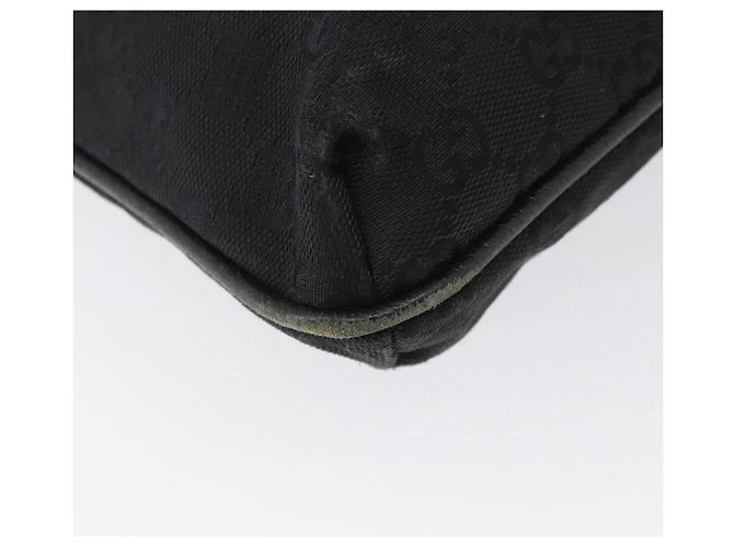Borsa a Spalla GG Canvas Gucci Nera Argento 122793 Auth 172167 Nero - vista 12