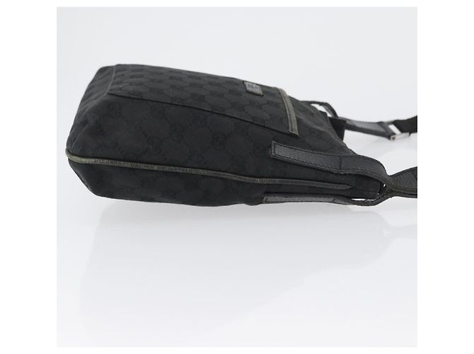 Borsa a Spalla GG Canvas Gucci Nera Argento 122793 Auth 172167 Nero - vista 4