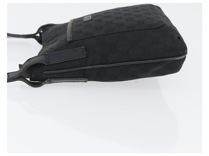 Borsa a Spalla GG Canvas Gucci Nera Argento 122793 Auth 172167 Nero - vista 5