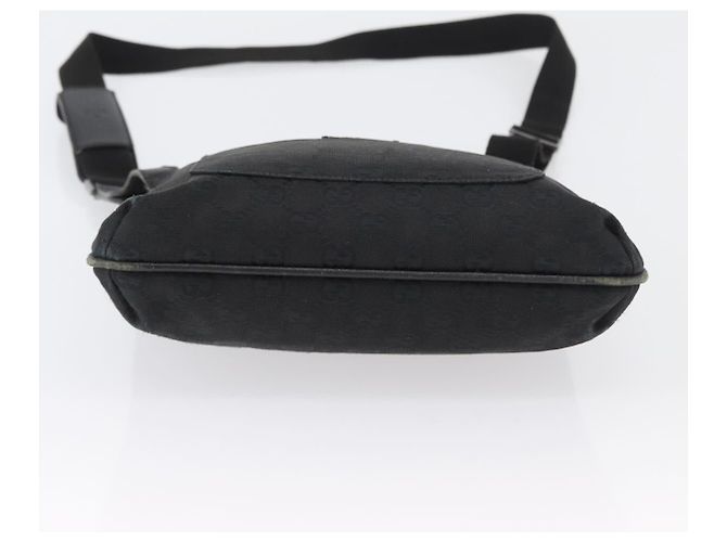 Borsa a Spalla GG Canvas Gucci Nera Argento 122793 Auth 172167 Nero - vista 9