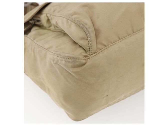 Borsa a Spalla PRADA Nylon Beige Argento Autentica 170605 - vista 14