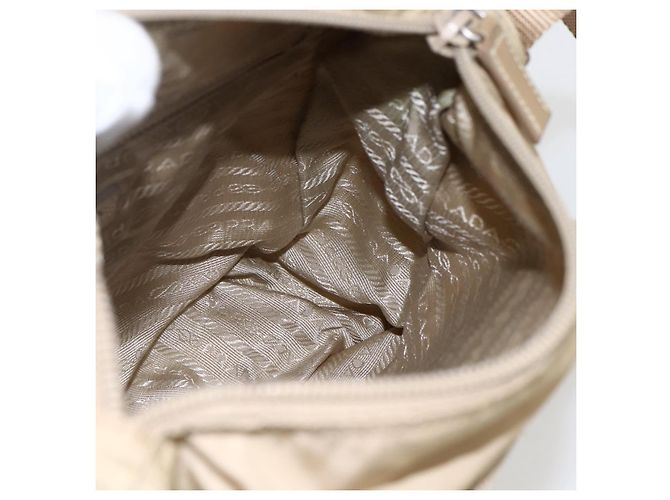 Borsa a Spalla PRADA Nylon Beige Argento Autentica 170605 - vista 23
