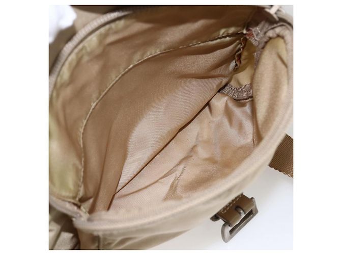 Borsa a Spalla PRADA Nylon Beige Argento Autentica 170605 - vista 27