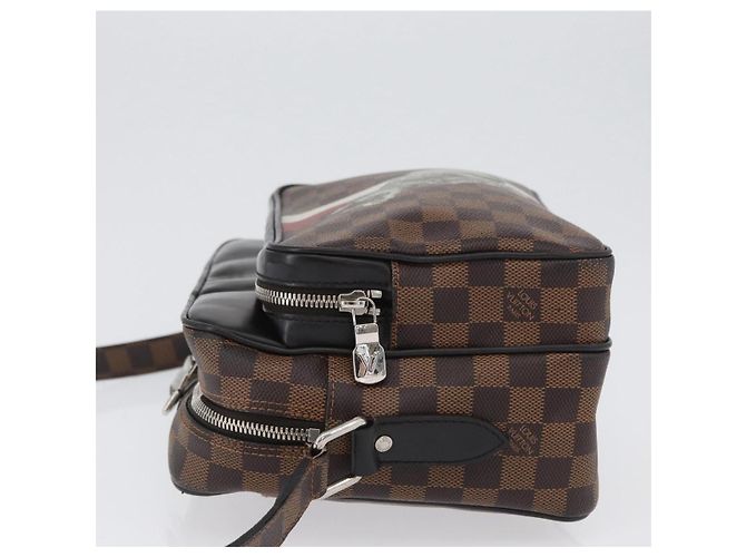 LOUIS VUITTON Borsa Chapman Brothers Nile PM Damier Ebene N42704 LV Auth 170961 - vista 4