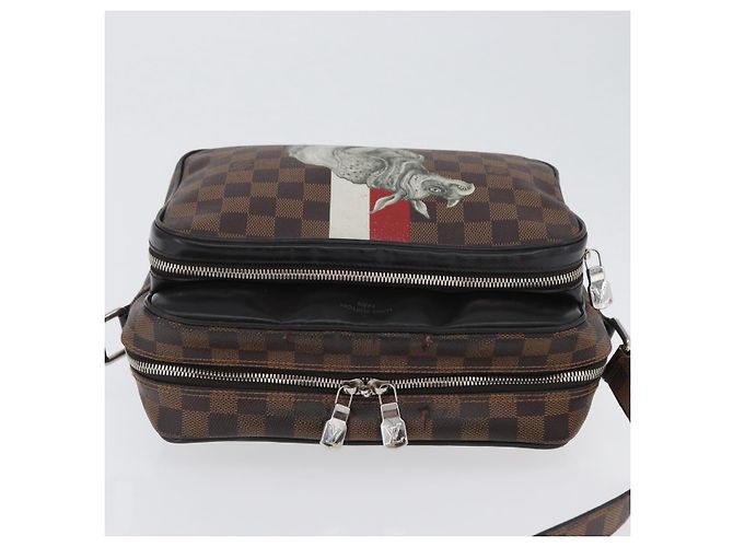 LOUIS VUITTON Borsa Chapman Brothers Nile PM Damier Ebene N42704 LV Auth 170961 - vista 6