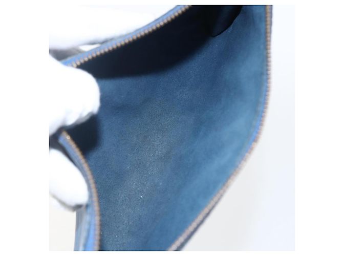 LOUIS VUITTON Epi Pochette Accessori Pouch Blu M52985 LV Auth am10677 - vista 10