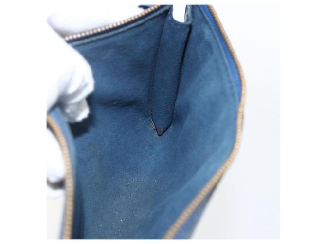 LOUIS VUITTON Epi Pochette Accessori Pouch Blu M52985 LV Auth am10677 - vista 11