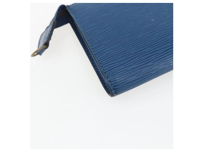 LOUIS VUITTON Epi Pochette Accessori Pouch Blu M52985 LV Auth am10677 - vista 16