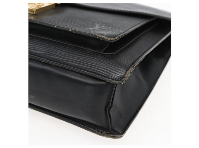 LOUIS VUITTON Borsa a Mano Epi Monceau 28 Nera M52122 LV Auth ka2571 Nero - vista 9