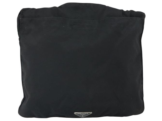 Bolso de Hombro PRADA Nylon Negro Plata Auténtico 169431 - vista 13