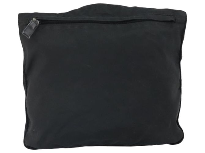 Bolso de Hombro PRADA Nylon Negro Plata Auténtico 169431 - vista 2