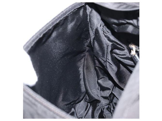 Bolso de Hombro PRADA Nylon Negro Plata Auténtico 169431 - vista 20