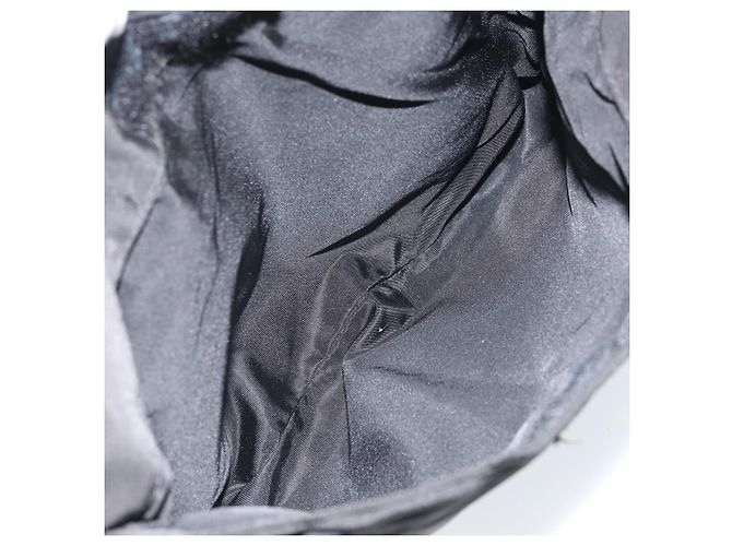 Bolso de Hombro PRADA Nylon Negro Plata Auténtico 169431 - vista 23