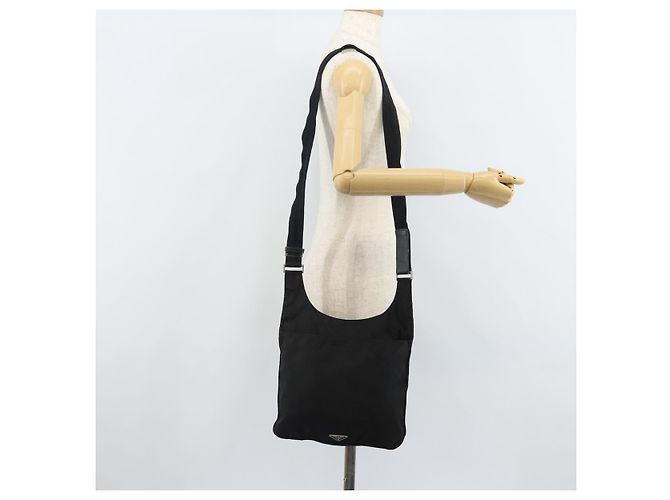 Bolso de Hombro PRADA Nylon Negro Plata Auténtico 169431 - vista 24