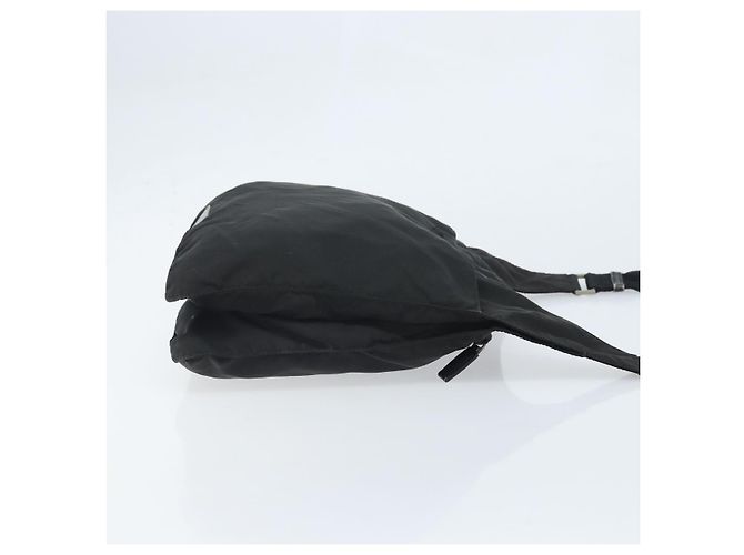 Bolso de Hombro PRADA Nylon Negro Plata Auténtico 169431 - vista 3