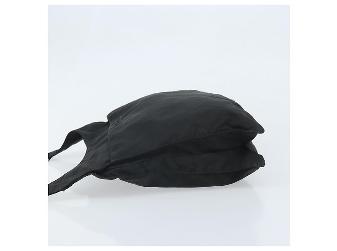 Bolso de Hombro PRADA Nylon Negro Plata Auténtico 169431 - vista 4