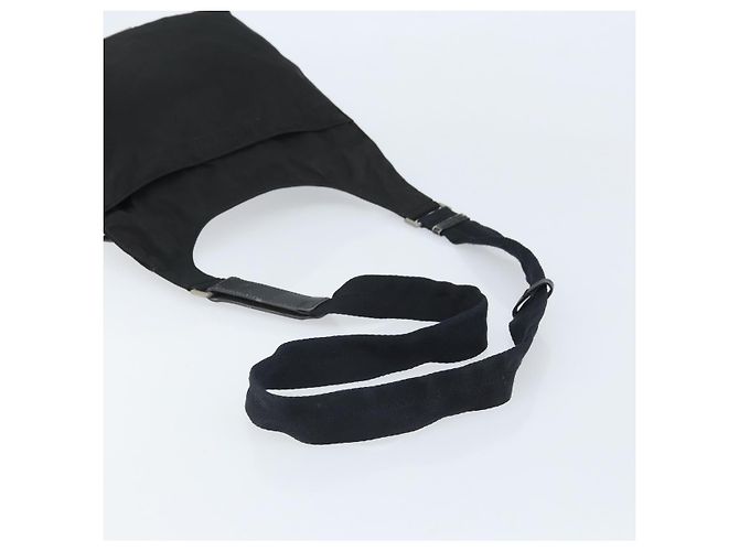 Bolso de Hombro PRADA Nylon Negro Plata Auténtico 169431 - vista 7