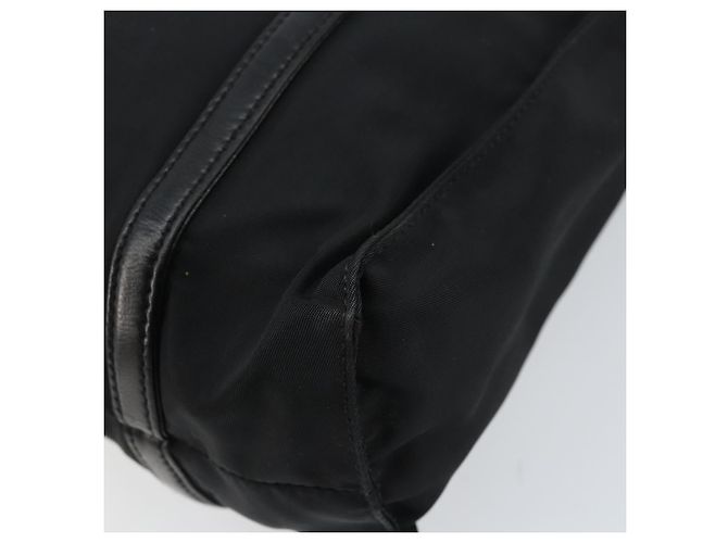 PRADA Bolsa de mão em nylon preto prata Auth kk630 - vista 15