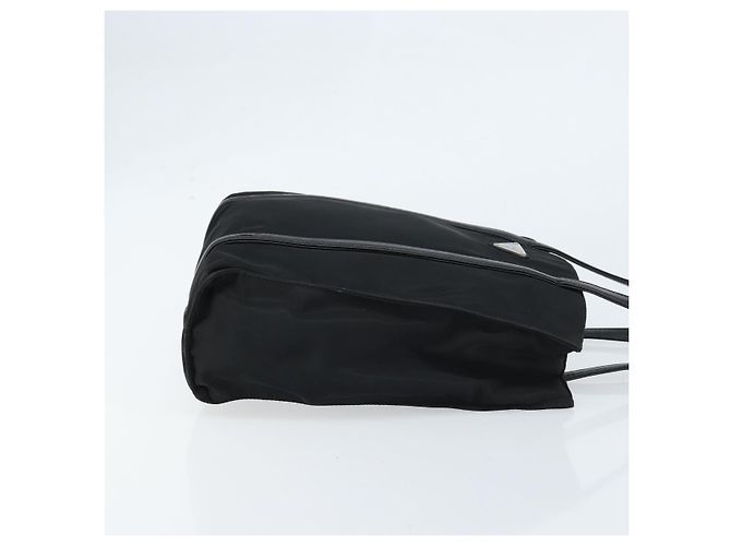 PRADA Bolsa de mão em nylon preto prata Auth kk630 - vista 3