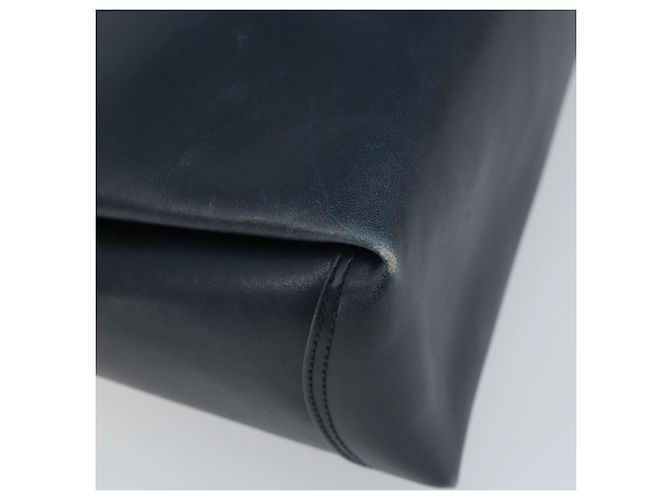 Borsa a mano GUCCI in pelle blu navy con oro 000 406 1080 Auth 173159 D'oro - vista 13