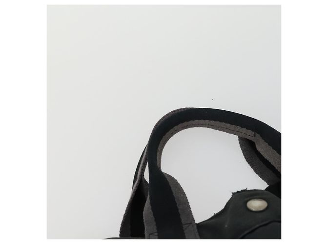 Hermès HERMES Borsa Fourre Tout in Tela 3 Pezzi Beige Marrone Nero Auth ti3717 - vista 20