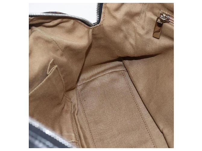 Borsa a mano in pelle nera e argento Gancini di Salvatore Ferragamo Auth am10666 Nero - vista 18