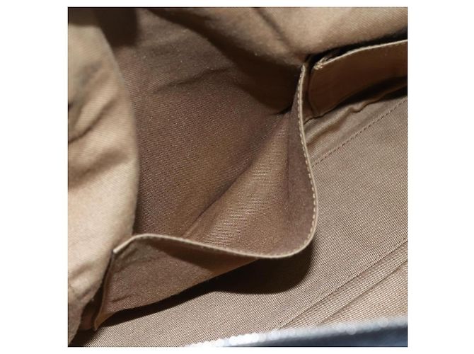 Borsa a mano in pelle nera e argento Gancini di Salvatore Ferragamo Auth am10666 Nero - vista 19