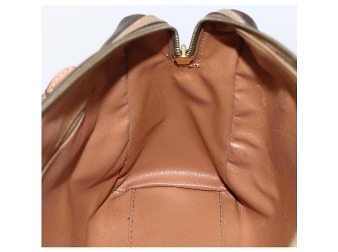 Céline Borsa a mano in tela Macadam CELINE in pelle PVC marrone oro Auth 173522 D'oro - vista 18