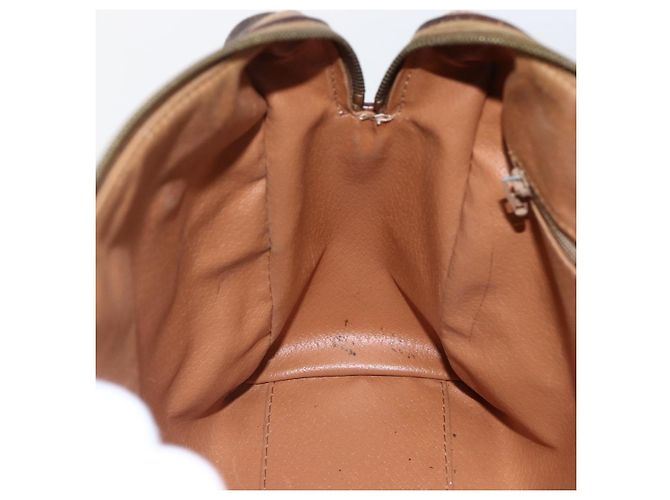 Céline Borsa a mano in tela Macadam CELINE in pelle PVC marrone oro Auth 173522 D'oro - vista 19