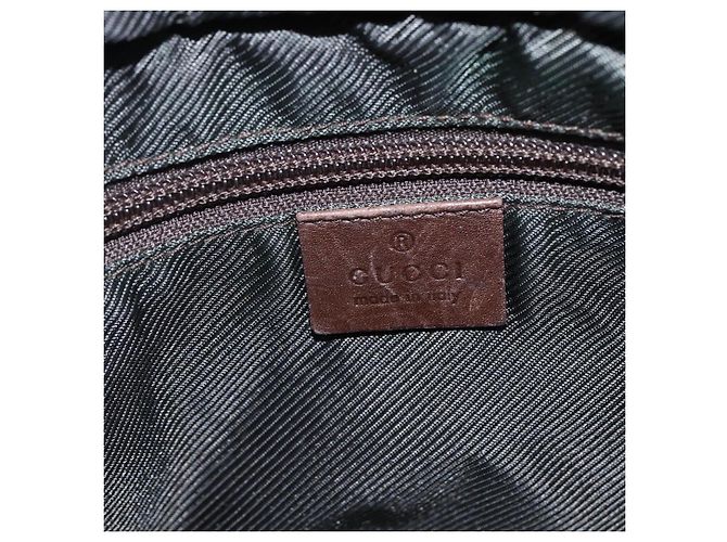 GUCCI GG Canvas Tote Bag Dunkelbraun Silber 28893 Auth ep13456 - Ansicht 15