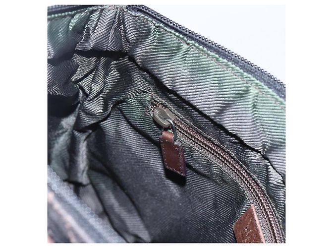 GUCCI GG Canvas Tote Bag Dunkelbraun Silber 28893 Auth ep13456 - Ansicht 19