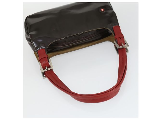 BALLY Borsa a Spalla in PVC Lucido 2 Pezzi Bordeaux Blu Auth 169519 Bordò - vista 15