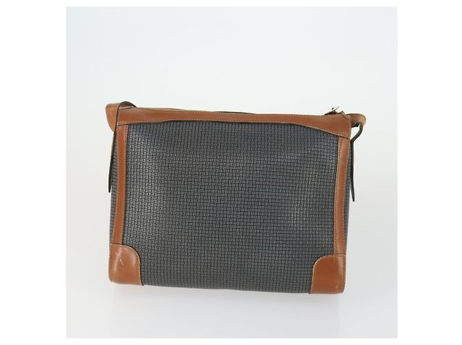 BALLY Borsa a Spalla in PVC Lucido 2 Pezzi Bordeaux Blu Auth 169519 Bordò - vista 3