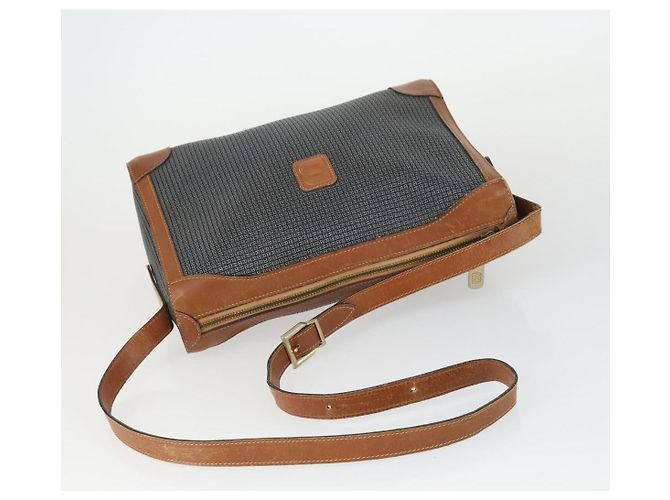 BALLY Borsa a Spalla in PVC Lucido 2 Pezzi Bordeaux Blu Auth 169519 Bordò - vista 5