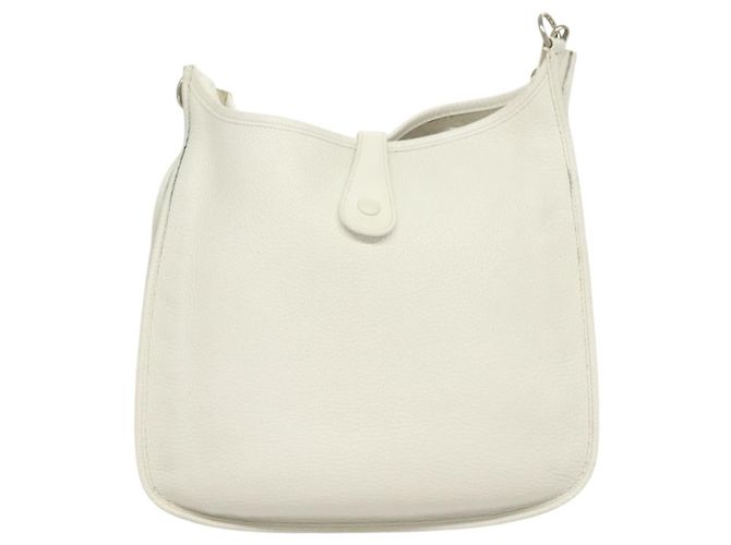 Hermès HERMES Borsa a spalla Evelyn 1 GM in pelle Togo bianca Auth BA2943SAM Bianco - vista 2