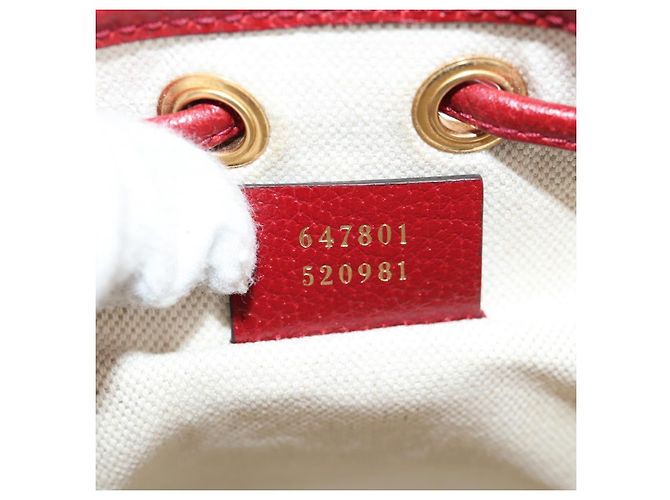 Borsa di collaborazione GUCCI Micro GG Supreme Doraemon in PVC beige e oro Auth 132450SAM D'oro - vista 12