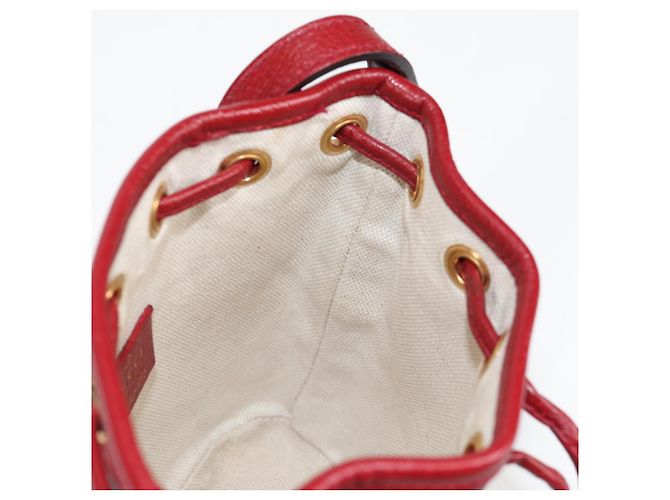 Borsa di collaborazione GUCCI Micro GG Supreme Doraemon in PVC beige e oro Auth 132450SAM D'oro - vista 19
