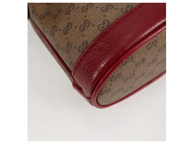 Borsa di collaborazione GUCCI Micro GG Supreme Doraemon in PVC beige e oro Auth 132450SAM D'oro - vista 9