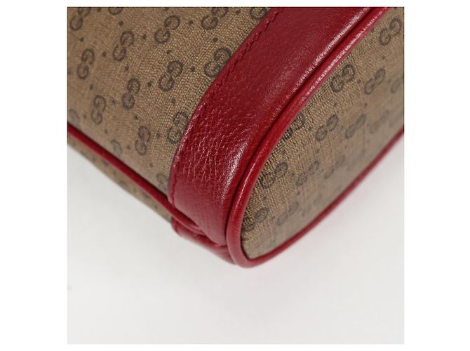Borsa di collaborazione GUCCI Micro GG Supreme Doraemon in PVC beige 647801 Auth 135552SAM D'oro - vista 10