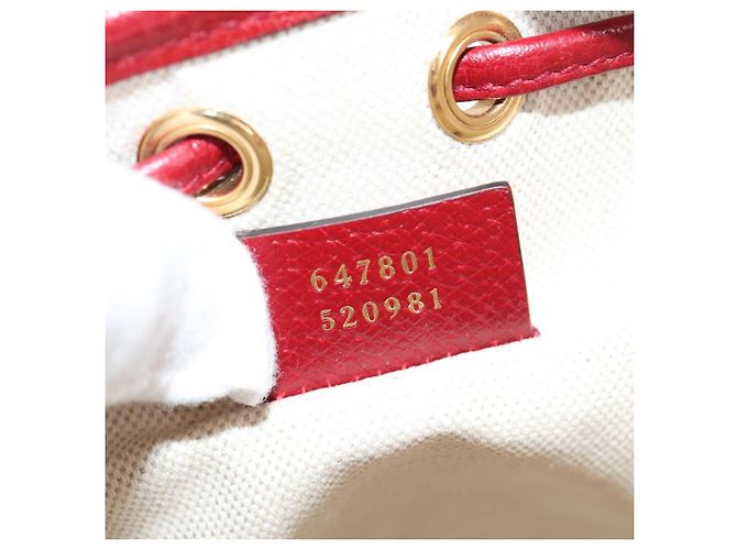 Borsa di collaborazione GUCCI Micro GG Supreme Doraemon in PVC beige 647801 Auth 135552SAM D'oro - vista 12