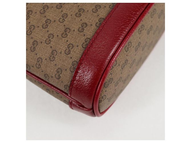 Borsa di collaborazione GUCCI Micro GG Supreme Doraemon in PVC beige 647801 Auth 135552SAM D'oro - vista 16