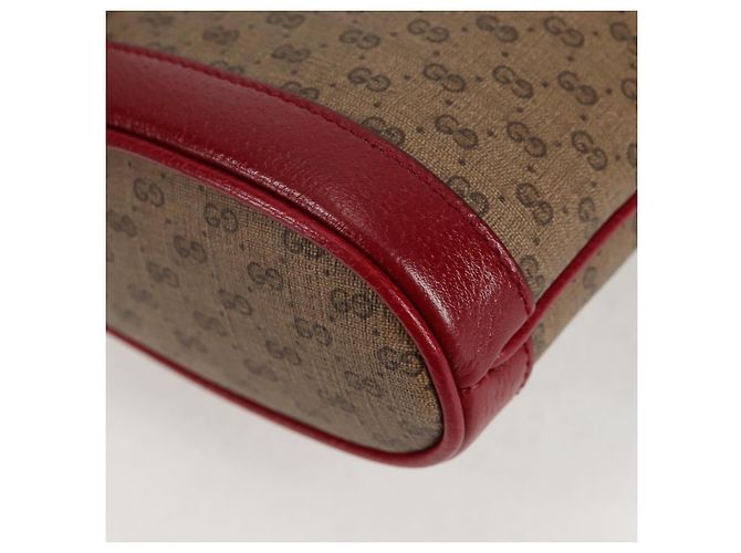 Borsa di collaborazione GUCCI Micro GG Supreme Doraemon in PVC beige 647801 Auth 135552SAM D'oro - vista 17