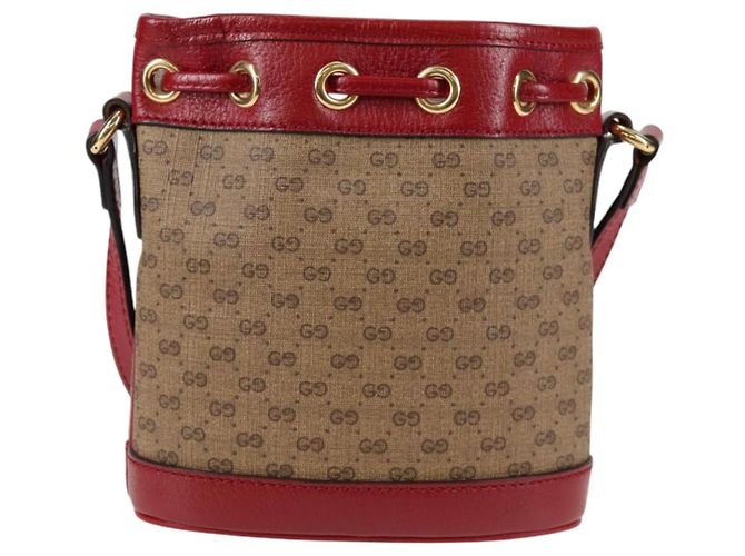 Borsa di collaborazione GUCCI Micro GG Supreme Doraemon in PVC beige 647801 Auth 135552SAM D'oro - vista 3
