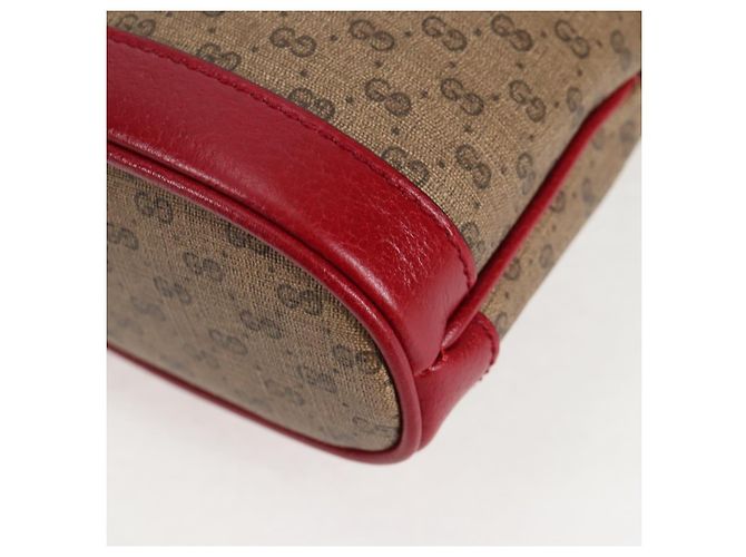 Borsa di collaborazione GUCCI Micro GG Supreme Doraemon in PVC beige 647801 Auth 138992SAM D'oro - vista 17