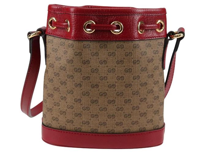 Borsa di collaborazione GUCCI Micro GG Supreme Doraemon in PVC beige 647801 Auth 138992SAM D'oro - vista 2